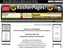 Tablet Screenshot of kosherpages.com